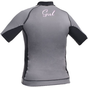 Gul Ladies Evotherm Short Sleeve Thermal Top Grey / Black AC0052