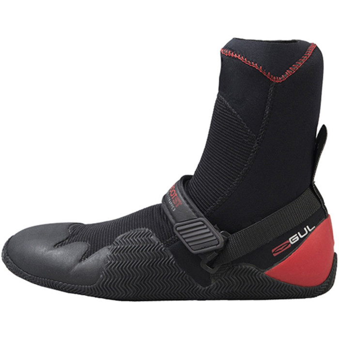 Gul Strapped Power 5mm Round Toe Wetsuit Boot Black / Red BO1272