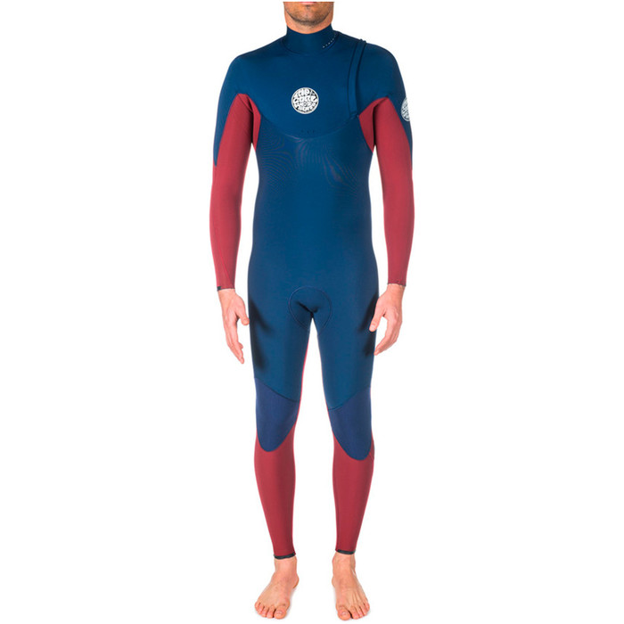 Rip Curl E-Bomb Pro 4/3mm ZIP FREE Wetsuit in Burgundy WSM4QE