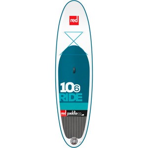 Red Paddle Co 10'6 Ride Inflatable Stand Up Paddle Board + Bag, TITAN Pump, GLASS Paddle & LEASH + FREE RED ACCESSORIES