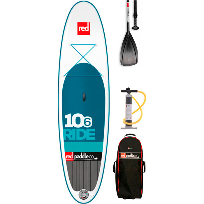 Red Paddle Co 10'6 Ride Inflatable Stand Up Paddle Board - WINDSURF EDITION + Bag, Pump, Paddle & LEASH