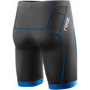 2XU Mens Active G:2 Tri Shorts Ink/Cobalt Blue MT3109B