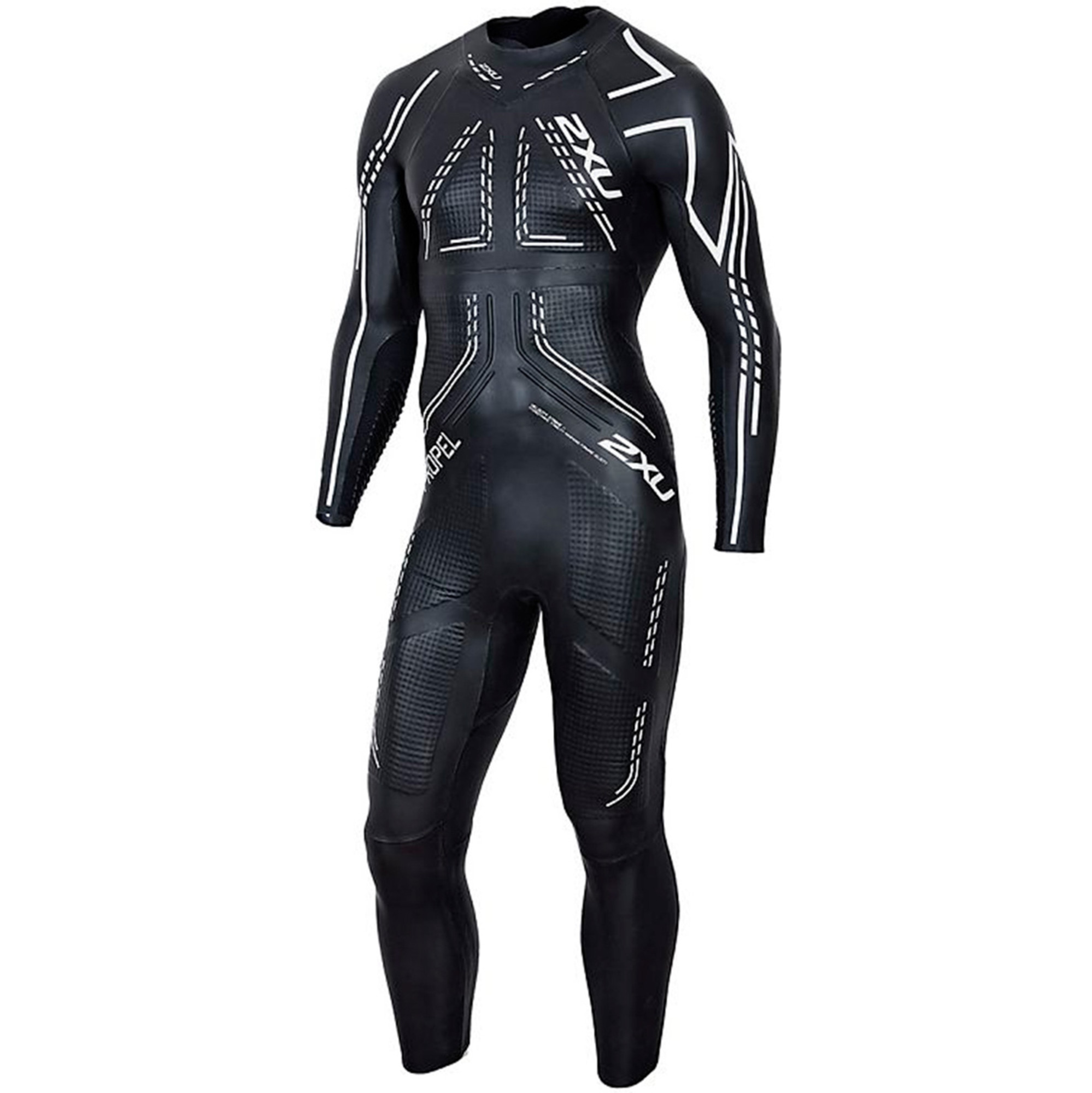 2XU Mens Propel Triathlon Wetsuit in Black / White MW3811c - Wetsuits ...