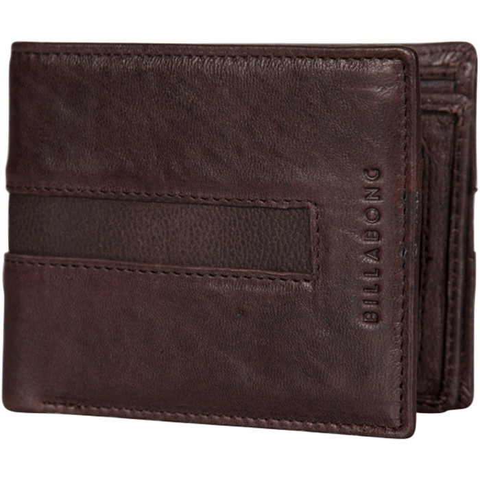 Billabong Empire Snap Leather Wallet CHOCOLATE Z5LW02