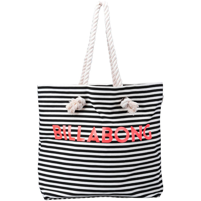 Billabong Essential Canvas Beach Bag Black/White W9BG01