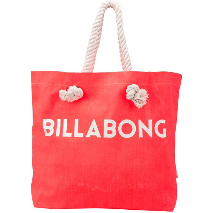 Billabong Essential Canvas Beach Bag Red Hot W9BG01