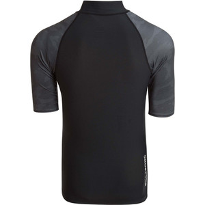 Billabong Surfplus Short Sleeve Rash Vest in Black W4MY05