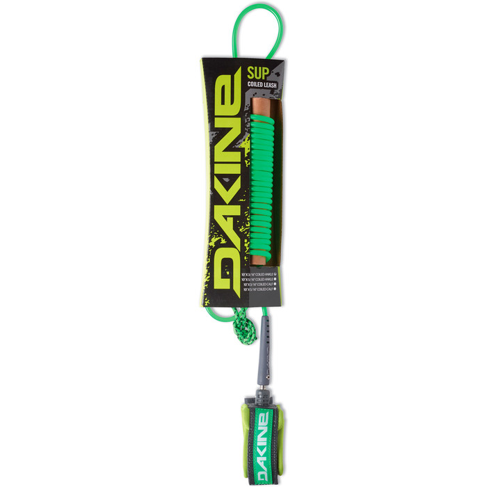 Dakine 3mm SUP Coiled Ankle Leash - 10FT Neon Green 06675191