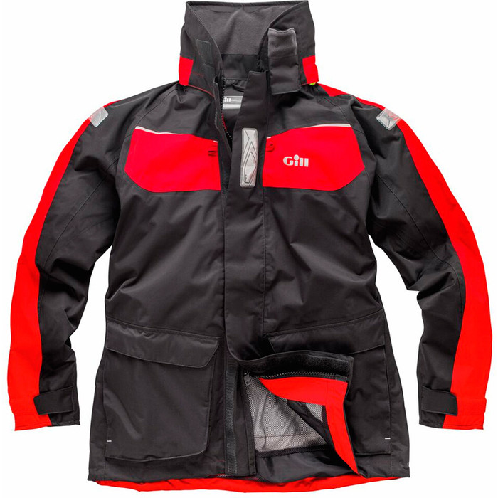 Gill Mens Coast Jacket Graphite / Red IN12J