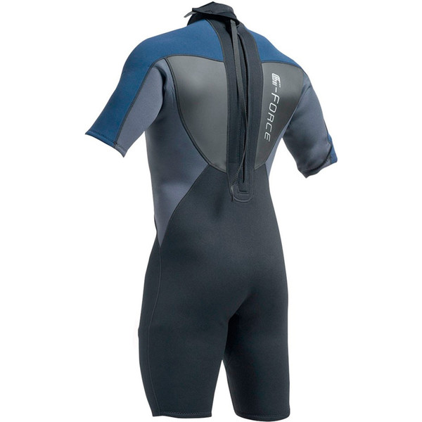2020 Gul GForce 3mm Mens Shorty Wetsuit Black / Navy GF3305A9