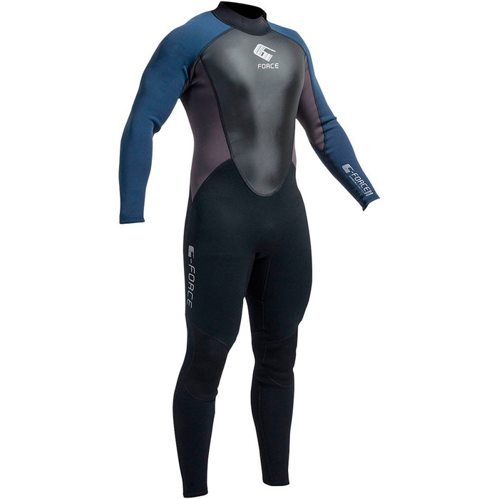 Gul G-Force 3mm Mens Steamer Wetsuit Black / Navy GF1305-A9 - USED ONCE