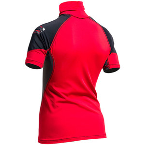 Gul Junior Short Sleeve Rash Vest in Red / Black RG0341-A9