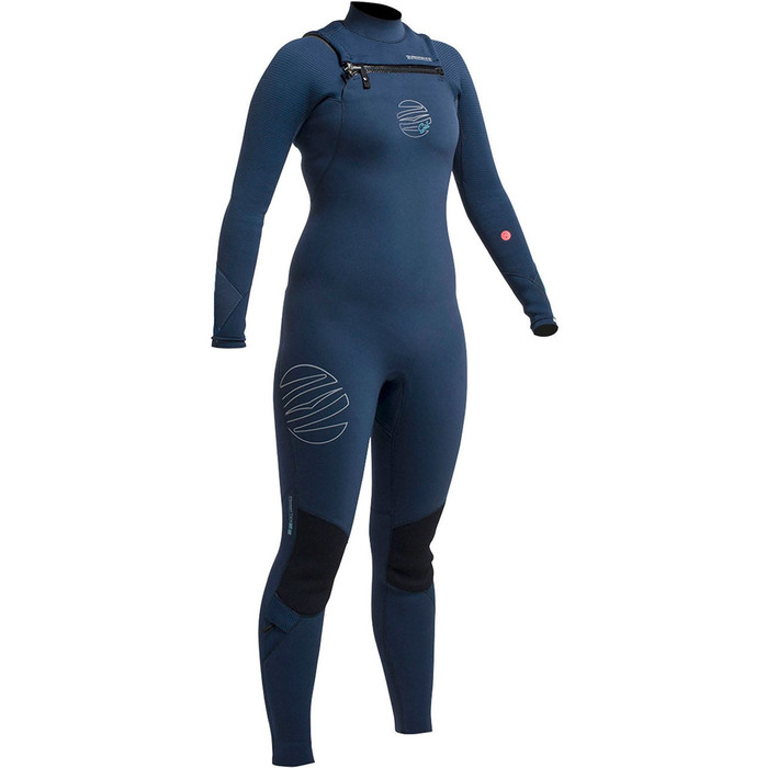 Gul Ladies Response FX 3/2mm Chest Zip Wetsuit Navy / Turquoise RE1262-A9