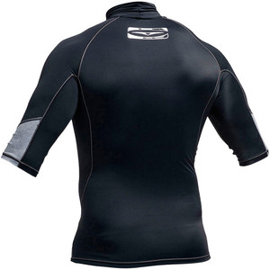 Gul Xola Short Sleeve Rash Vest Black RG0338-A9