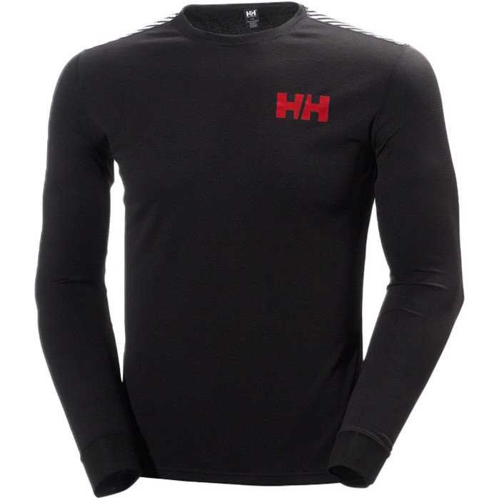 Helly Hansen HH Active Flow Long Sleeve Top BLACK / FLAG RED 48283