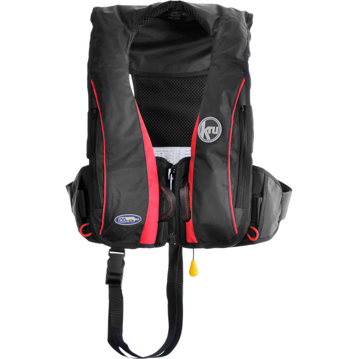 Kru Sport Pro 180N Manual Lifejacket with Harness Black LIF7406