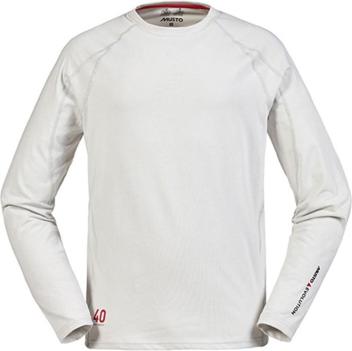 Musto Evolution Sunblock Long Sleeve T-Shirt Platinum SE1550