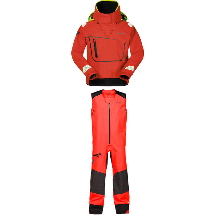 Musto MPX Offshore Race Smock SM1464 & SALOPETTES SM0013 in Red