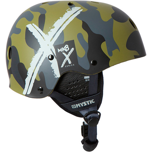 Mystic MK8 X Helmet With Ear Pads Camo 160650 Boardsports Helmets