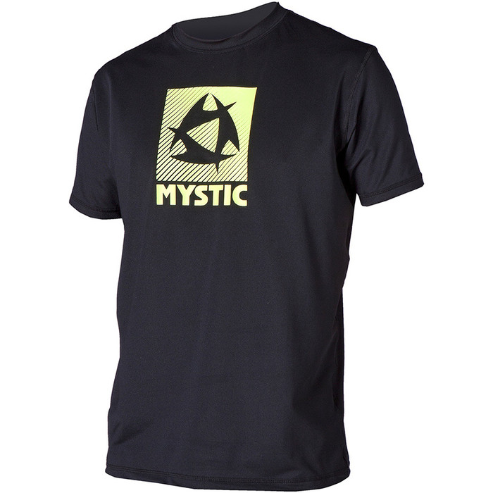 Mystic Star Loosefit Quickdry S / S Rash Vest Black / Yellow 150485