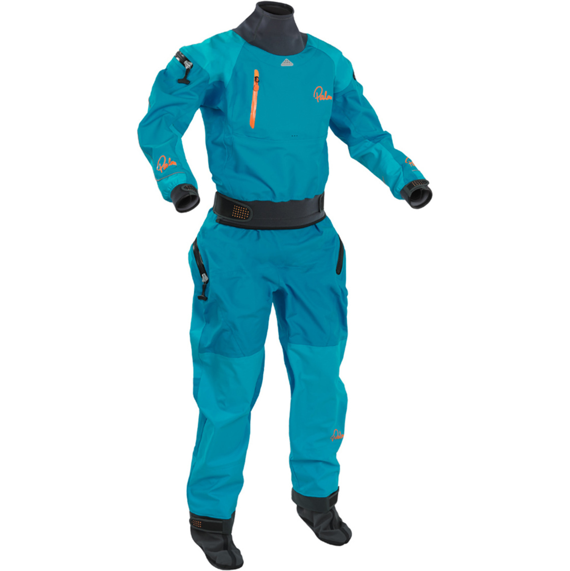 Palm Womens Atom Whitewater Relief Zip Kayak Drysuit Aqua 11737