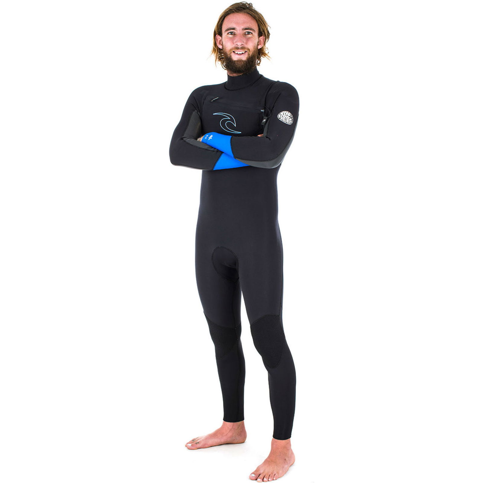 Rip Curl Dawn Patrol 3/2mm Chest Zip Wetsuit BLUE WSM6AM Wetsuits