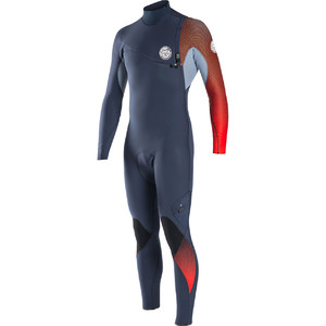 Rip Curl E-Bomb Pro 4/3mm GBS Zip Free Wetsuit RED WSM6QE