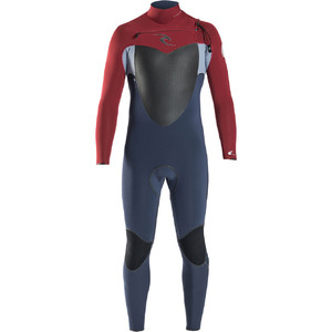 Rip Curl Flashbomb 4/3mm Chest Zip Wetsuit in RED WSU6NF