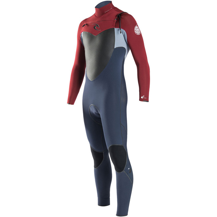 Rip Curl Flashbomb 4/3mm Chest Zip Wetsuit in RED WSU6NF