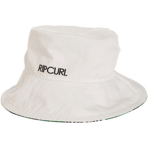 Rip Curl Island Palms Revo Reversible Bucket Hat WHITE / GREEN GHACJ1