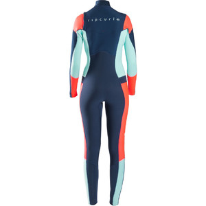 Rip Curl Womens Dawn Patrol 5/3mm GBS Chest Zip Wetsuit NAVY WSM6IW 2ND