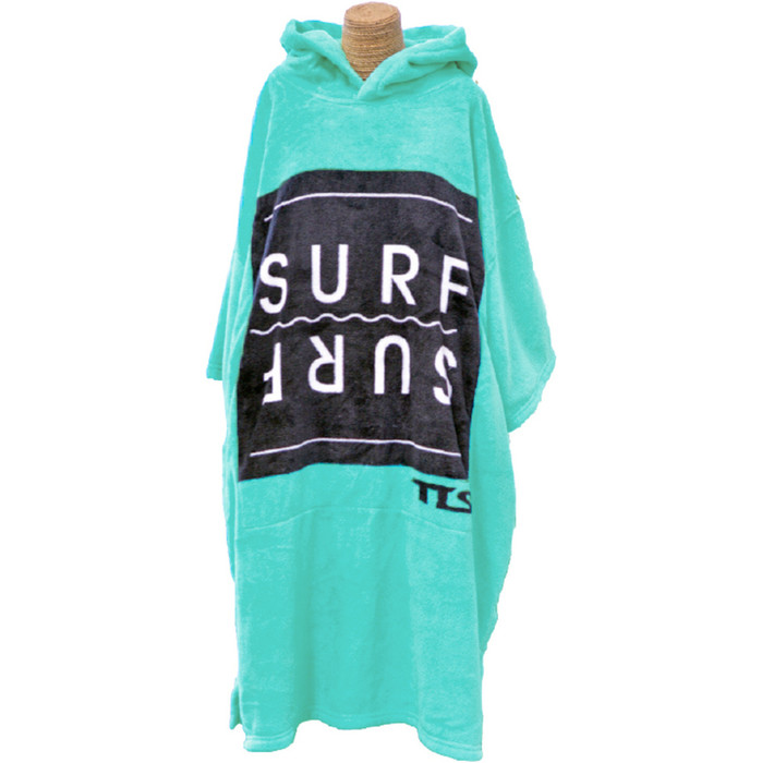 TLS Surf Hooded Changing Robe / Poncho - Surf Blue