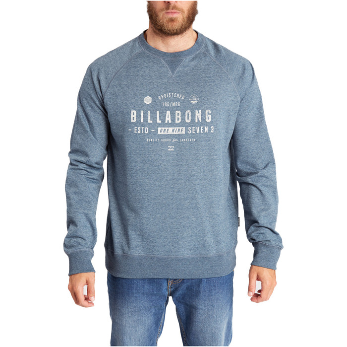 Billabong Watcher Crew Sweatshirt SLATE BLUE C1CR01