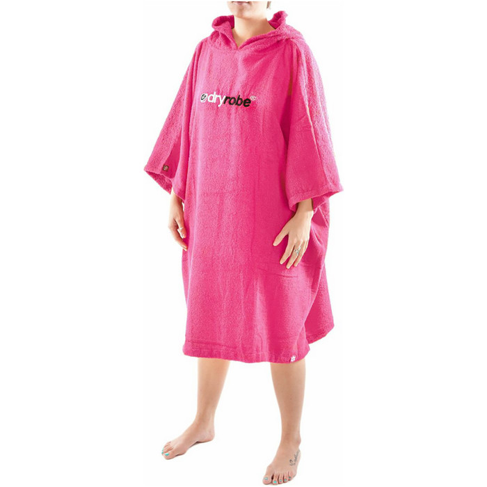 2019 Dryrobe Short Sleeve Towel Changing Robe / Poncho - MEDIUM in Pink OLD LISTING