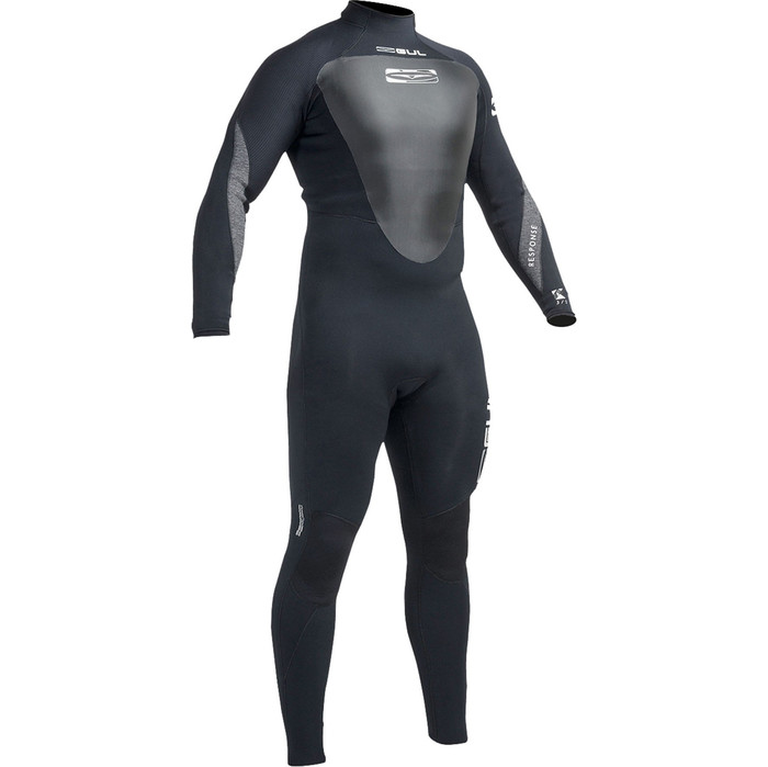 Gul Response 4/3mm GBS Back Zip Wetsuit BLACK RE1246-A9 - 2ND
