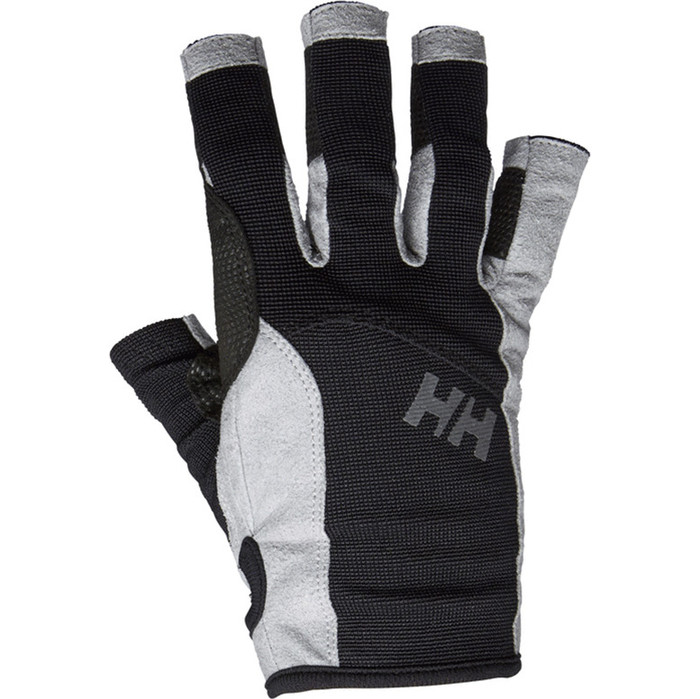 2024 Helly Hansen Short Finger Sailing Glove Black 67772