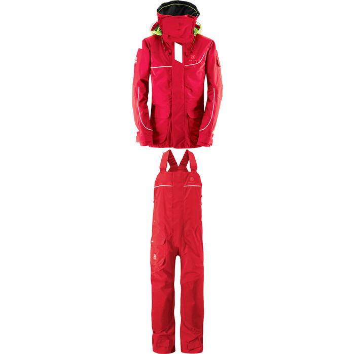 Henri Lloyd Elite Offshore 2.0 Jacket Y00376 & Hi Fit Trousers Y10174 COMBI SET NEW RED
