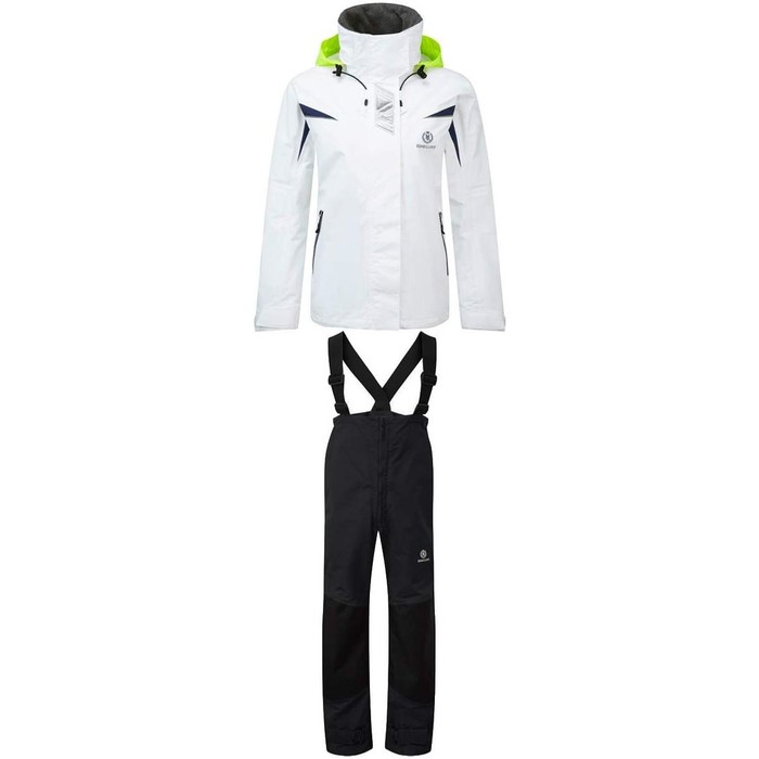Henri Lloyd Ladies Wave Inshore Jacket Y00354 & Trouser COMBI SET Y10162 OPTIC WHITE / BLACK