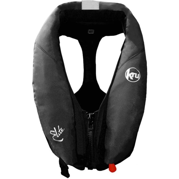 Kru Elite 195N Automatic Lifejacket + Hood - Black LIF7429