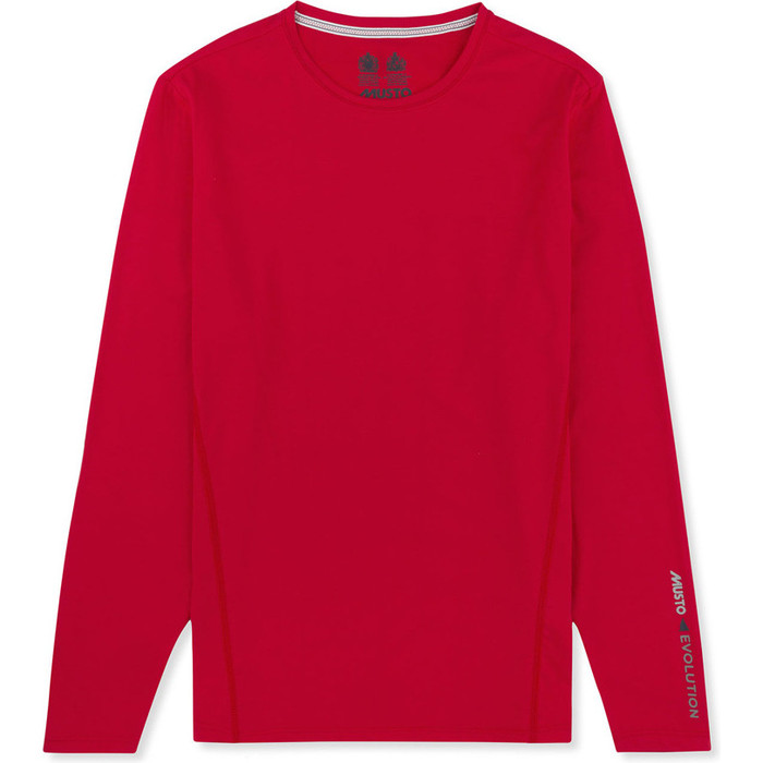 Musto Evolution Sunblock Long Sleeve T-Shirt TRUE RED EMTS020