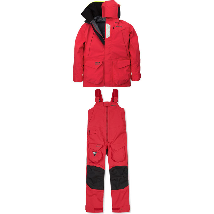 Musto HPX Ocean Jacket SH1651 & Trouser SH1671 COMBI SET RED / BLACK