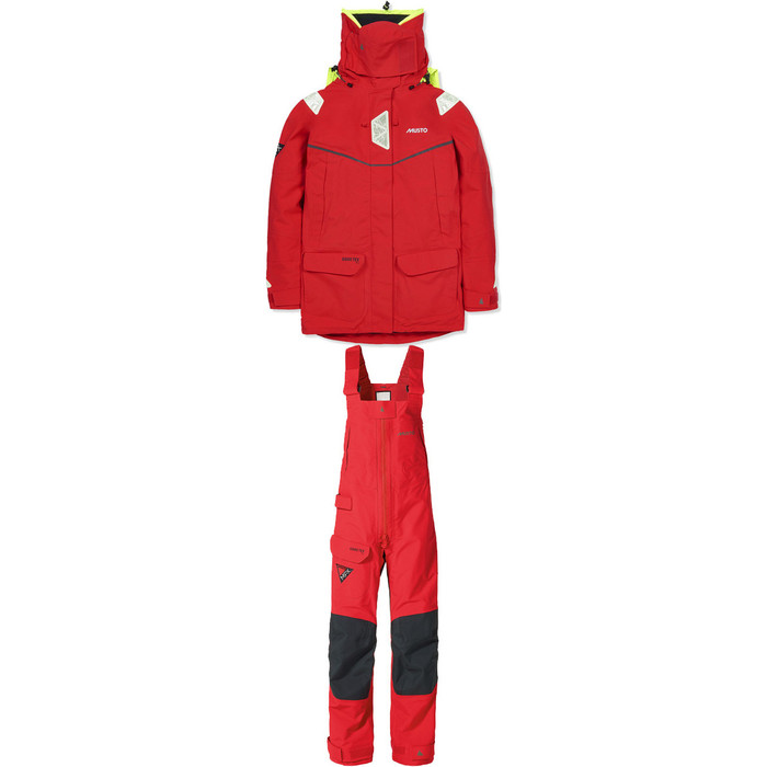 Musto Womens MPX Goretex Offshore Jacket SM151W3 & Trouser SM1520 Combi Set RED