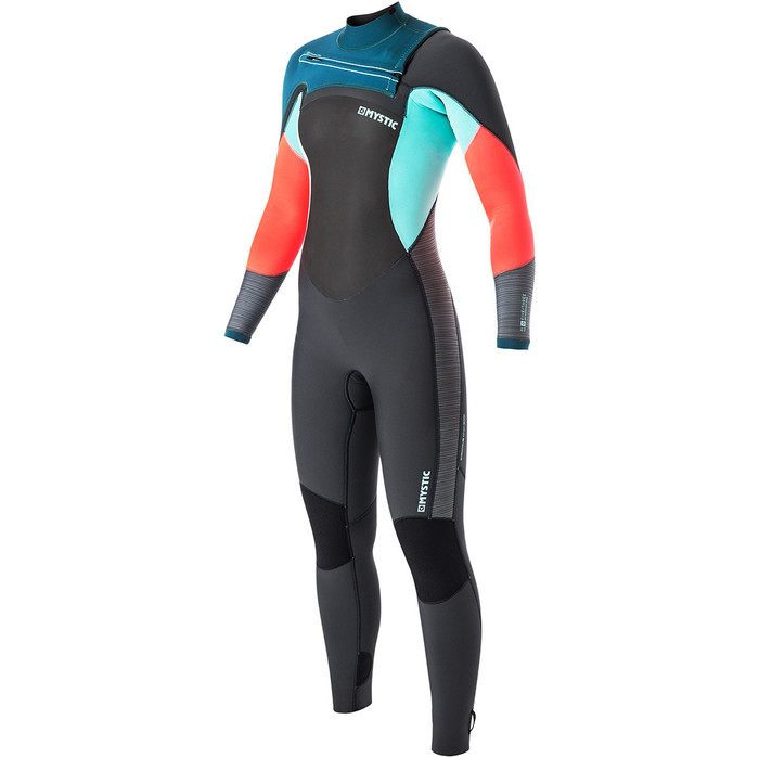 Mystic Diva Ladies 5/3mm Chest Zip Wetsuit Teal 170055 - USED ONCE