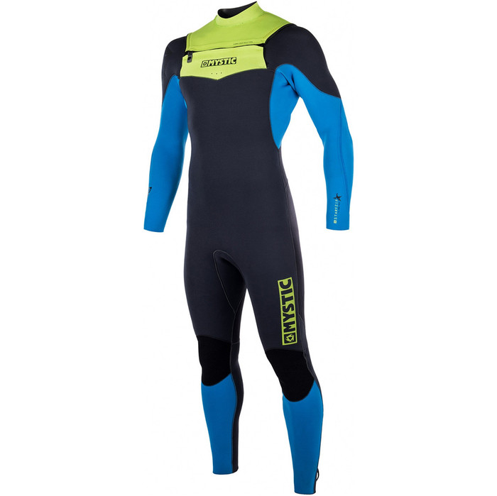 Mystic Star 3/2mm GBS Chest Zip Wetsuit - Lime 170050