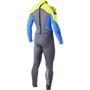 Mystic Star 4/3 GBS Sealed Seam Back Zip Wetsuit Lime 140045