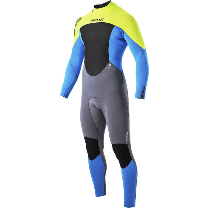 Mystic Star 4/3 GBS Sealed Seam Back Zip Wetsuit Lime 140045