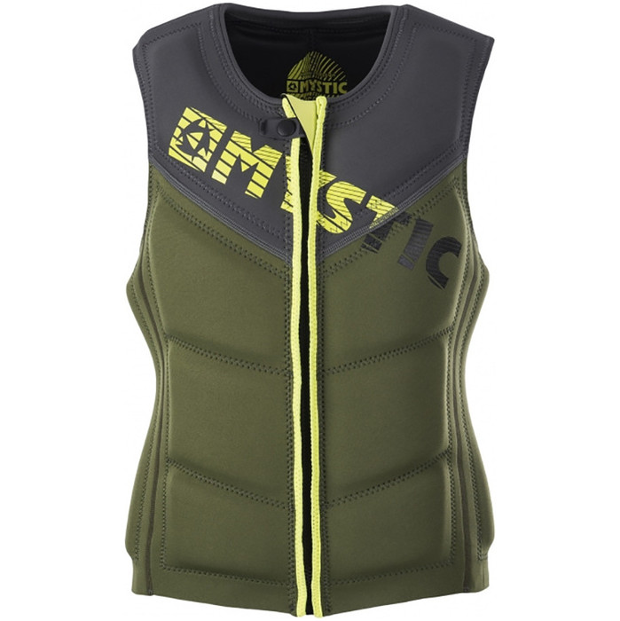 Mystic Star Front Zip Wake Impact Vest Army 150565