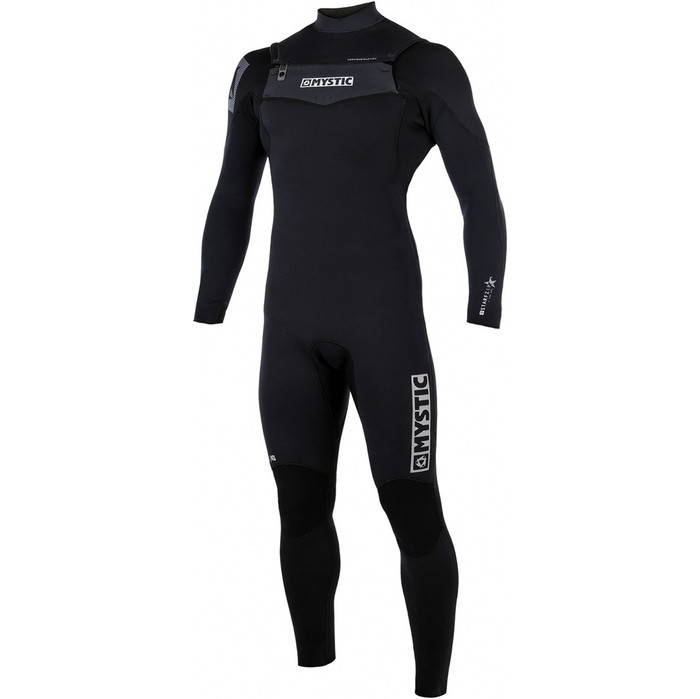 Mystic Star 5/4 Wake Edition GBS Sealed Seam Chest Zip Wetsuit Black / White 170045 - USED TWICE