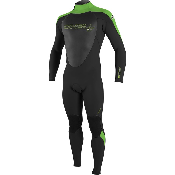 O'Neill Epic 4/3mm Back Zip GBS Wetsuit BLACK / DAY GLO 4212