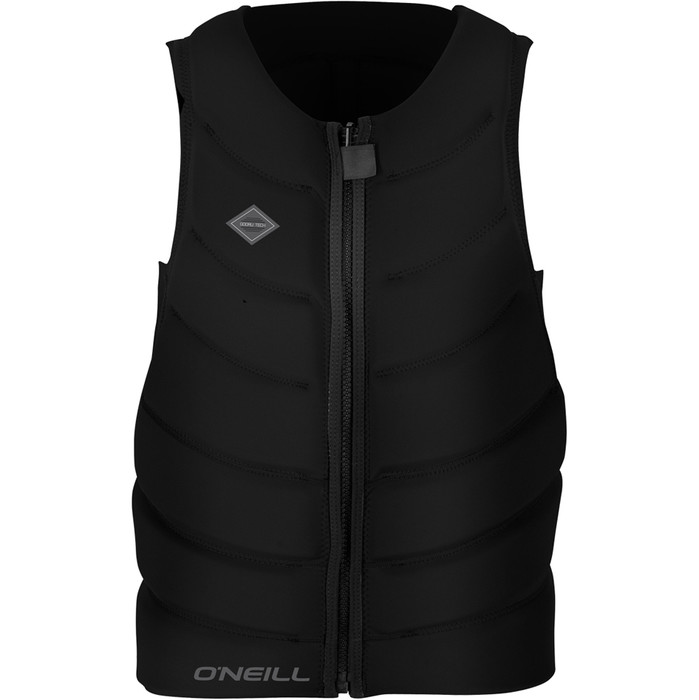 O'Neill Gooru Tech Front Zip Comp Impact Vest BLACK 4916EU